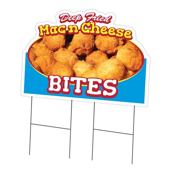 Amistad 24 x 36 in. Yard Sign & Stake - Mac N Cheese Bites AM2047607